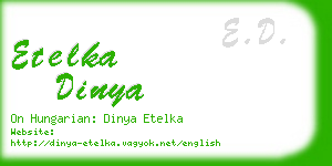 etelka dinya business card